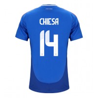 Italien Federico Chiesa #14 Hemmatröja EM 2024 Korta ärmar